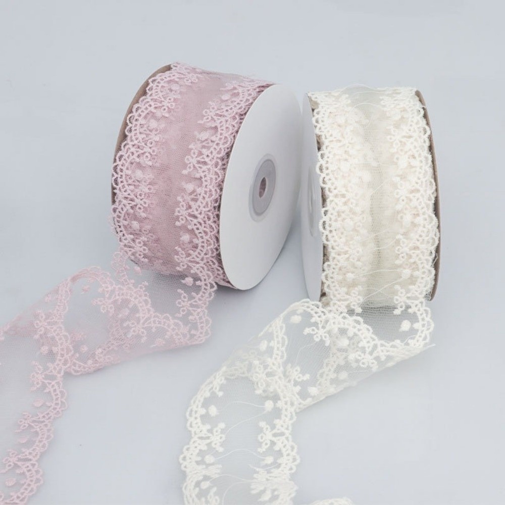 Embroidery Ribbon - Kendin Yap Jakarlı Oymalı Dantel Kurdele
