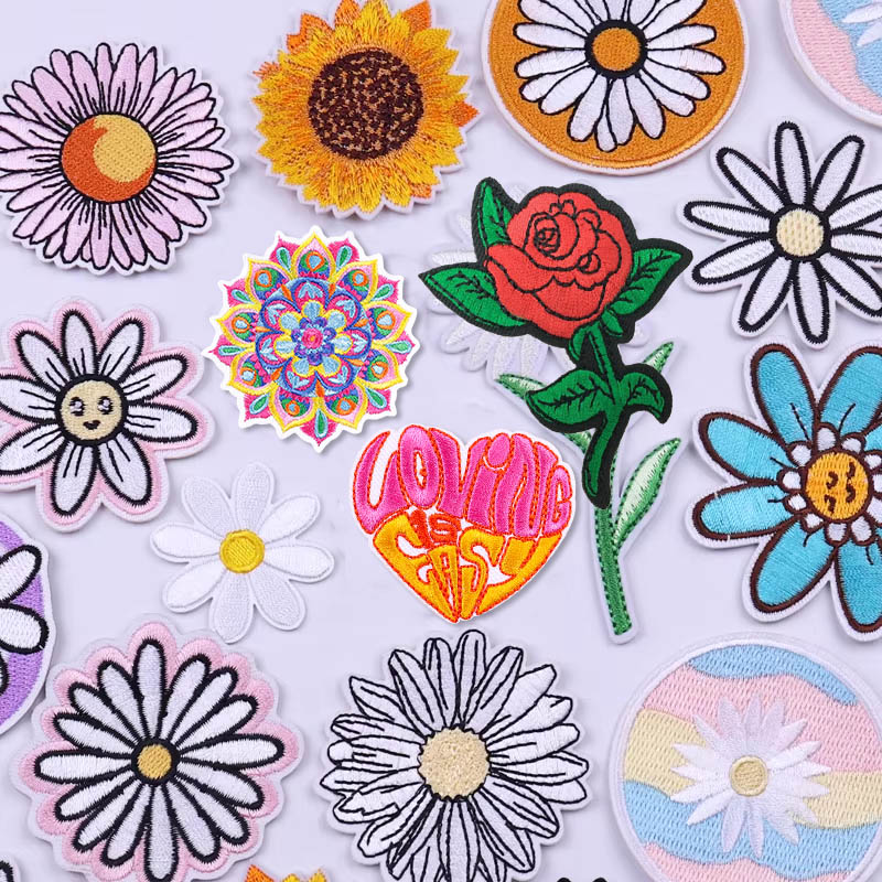 Embroidery Daisy Flower - Küçük papatya yama çiçekler nakış yama