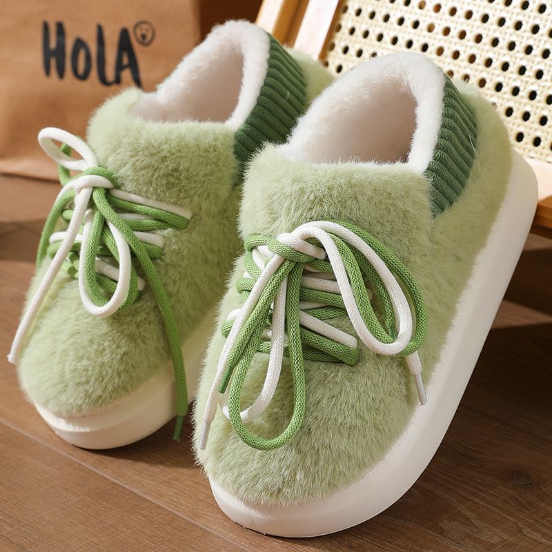 Embroidery Cotton - Yeni Stereoskopik Tam Kaplama Terlik Ev