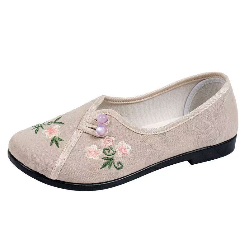 Embroidery Shoes - Çin Tarzı Kadın Düz Taban İşlemeli