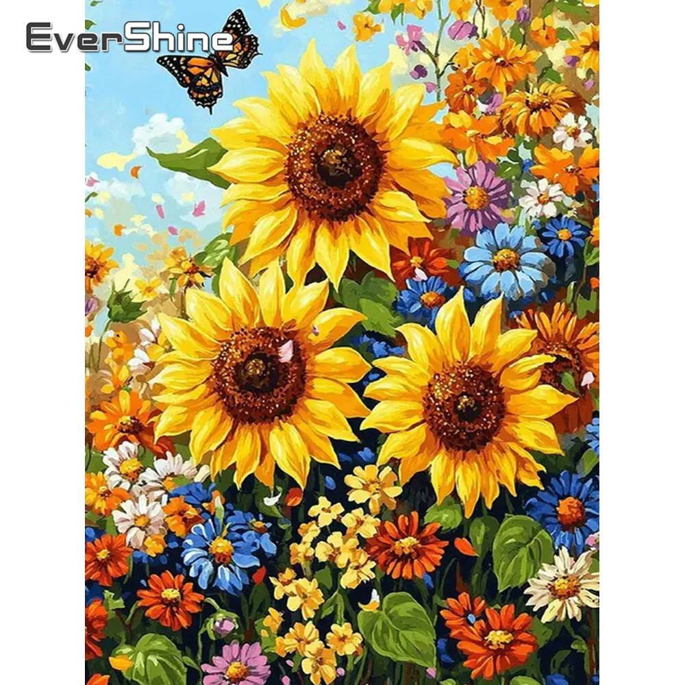 Embroidery Daisy Flower - Disney Elmas Resim Sergisi Çiçek Gül