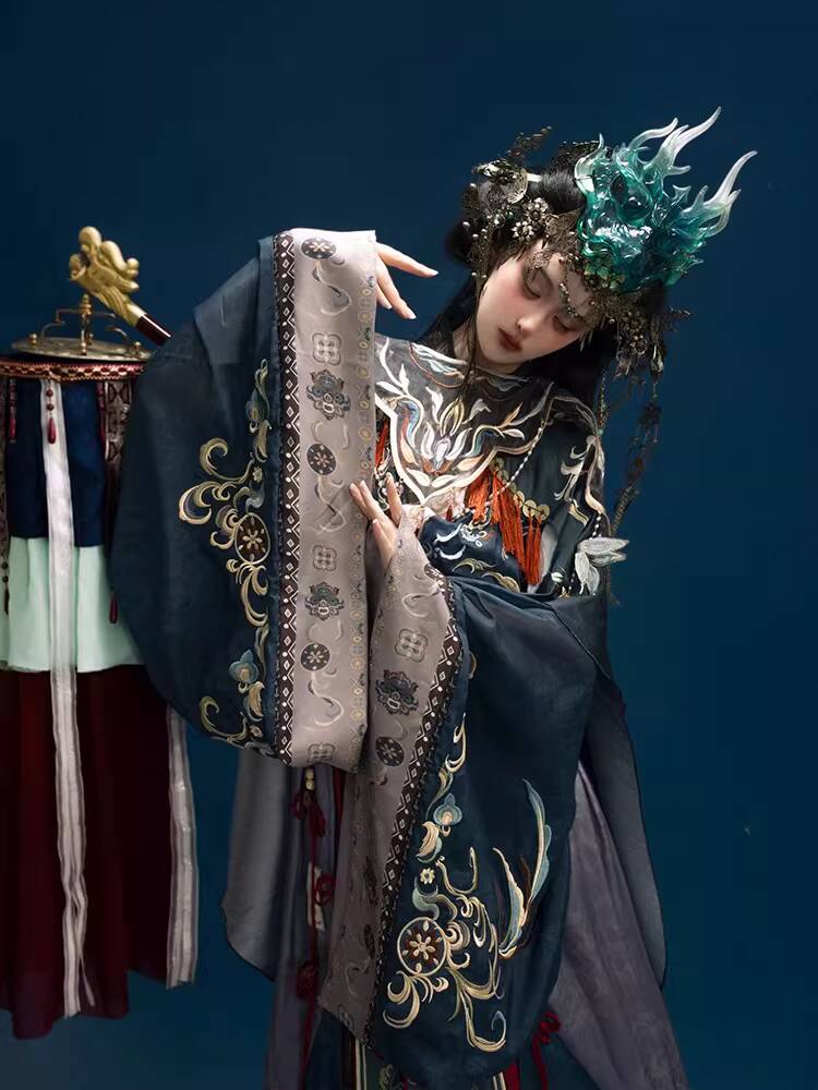 Embroidery Cotton - Nakışlı Somut Olmayan Hanfu Ağır Kültürel