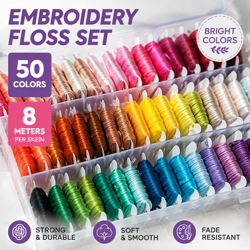 Embroidery Stitch - %100 Pamuk Nakış İpliği Seti, Saklama