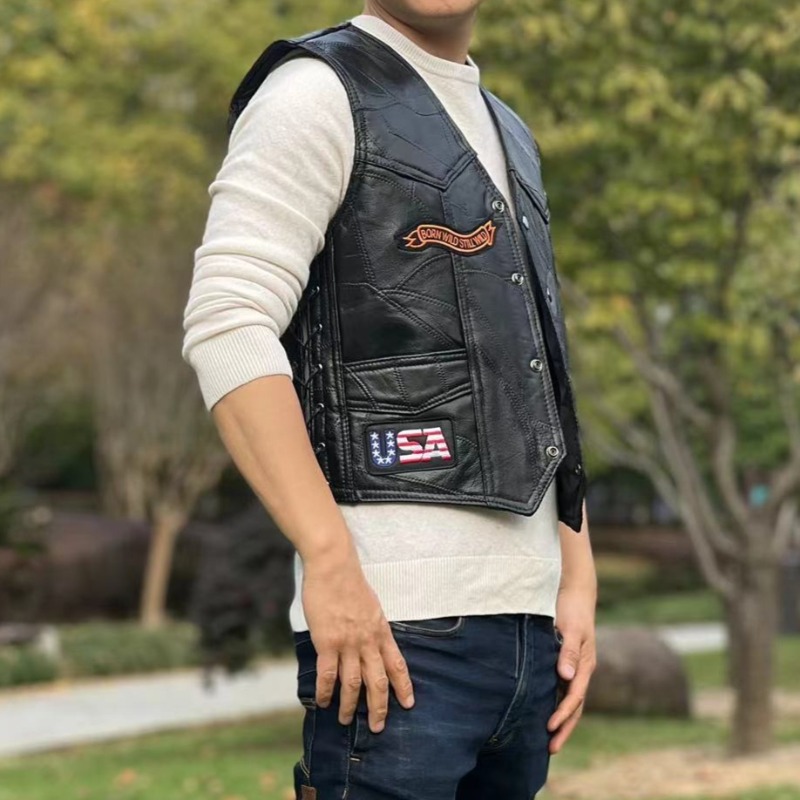 YENI Motosiklet Yelekleri Erke - Embroidery On Leather incelemesi ve fiyatı