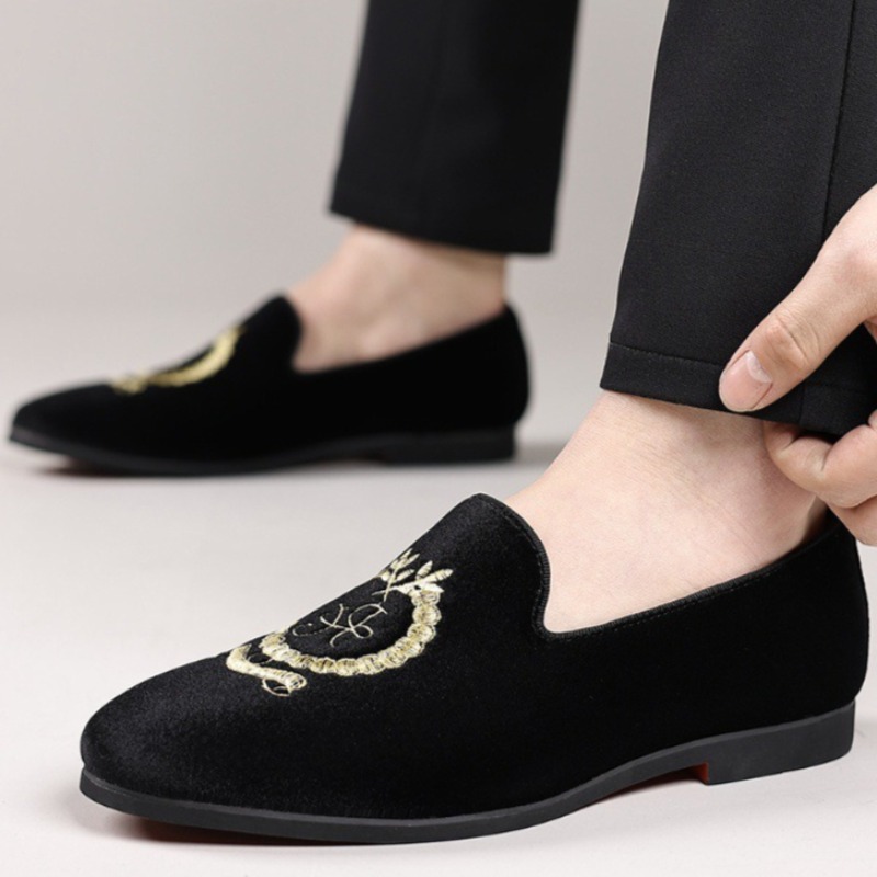 Lüks Tasarımcı Loafer'lar Süet - Embroidery On Leather incelemesi ve fiyatı