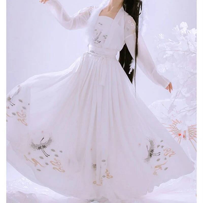 Çin Antik Hanfu kadın Ağır San - Embroidery Dress incelemesi ve fiyatı