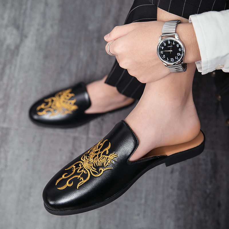 Yaz nakış yarım ayakkabı erkek - Embroidery On Leather incelemesi ve fiyatı