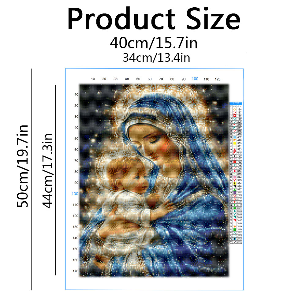 Çapraz dikiş bakire meryem din - Embroidery Guide Paper incelemesi ve fiyatı