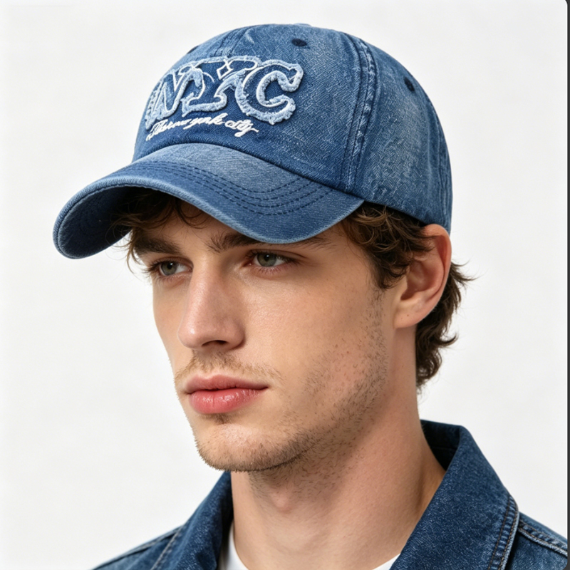Denim beyzbol şapkası NYC mekt - Embroidery Nyc incelemesi ve fiyatı