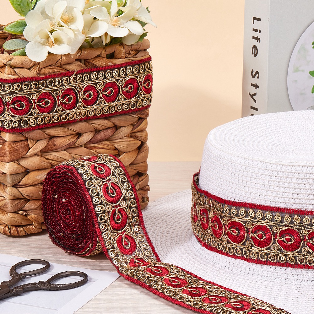 10 Yard 1.77 İnç Kırmızı İşlem - Embroidery Ribbon incelemesi ve fiyatı