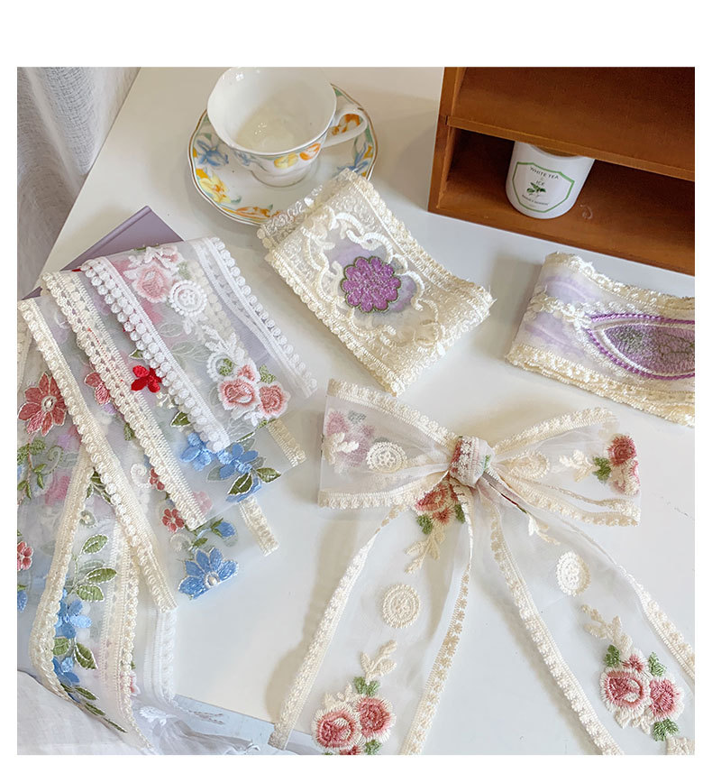 1 Yard dantel nakış çiçek şeri - Embroidery Ribbon incelemesi ve fiyatı