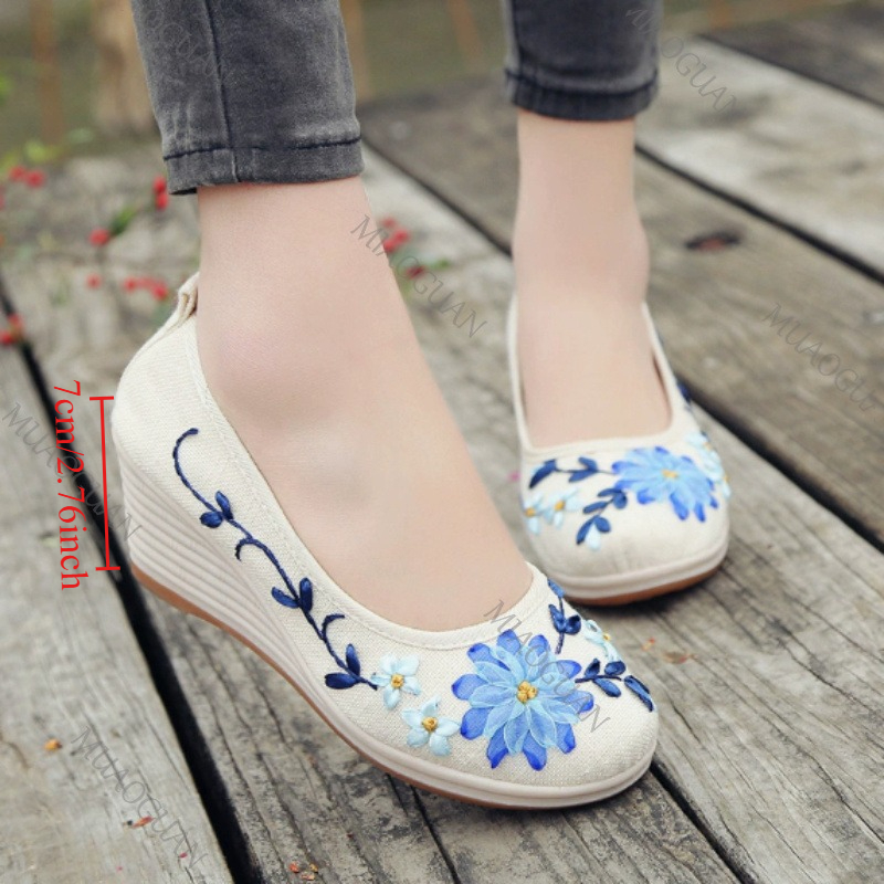 İşlemeli Kadın Konforlu Platfo - Embroidery Shoes incelemesi ve fiyatı
