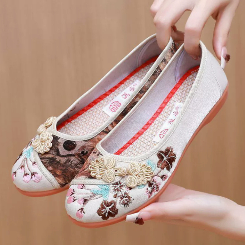 Retro Çin Tarzı Kadın Kanvas A - Embroidery Shoes incelemesi ve fiyatı
