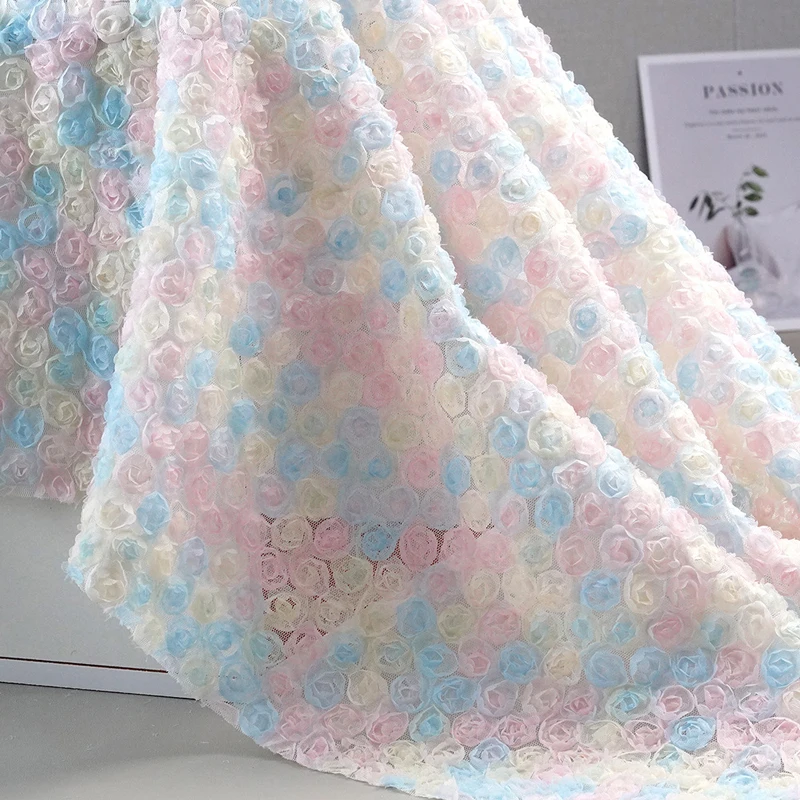 Renkli 3D Çiçek Nakışlı Şerit  - Embroidery Ribbon incelemesi ve fiyatı