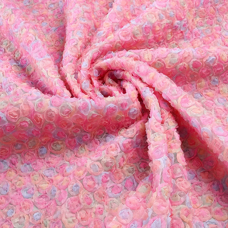 Renkli 3D Çiçek Nakışlı Şerit  - Embroidery Ribbon incelemesi ve fiyatı