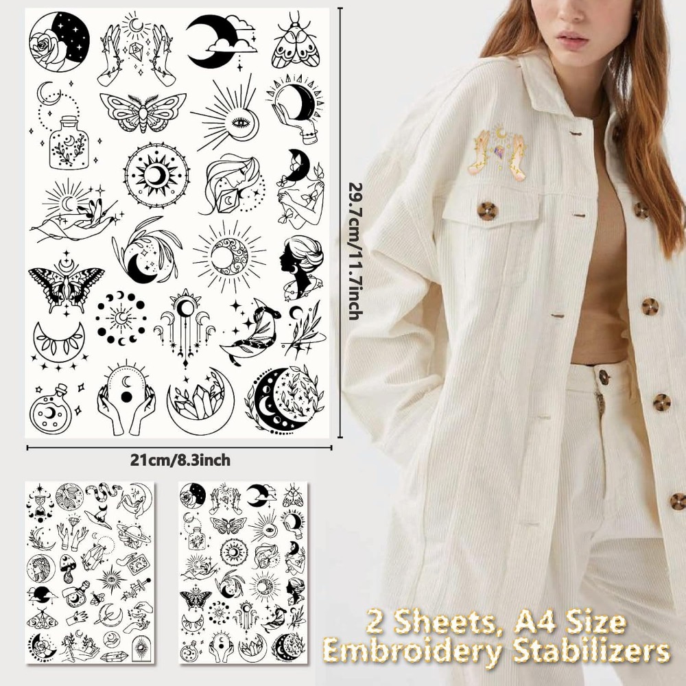 51 adet Boho Ay Güneş Suda Çöz - Embroidery Stitch incelemesi ve fiyatı